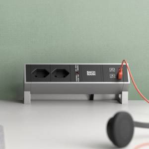 Elektro-Steckdosen Kabelführungen/Elektrifizierungen, BACHMANN, DESK 2