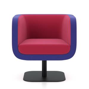 Loungesessel rot und blau Sessel Lounge Sitzmöbel Kollektion Kusch+CO Bound Sessel