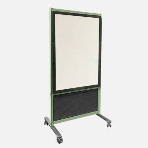 Präsentationselement mobile Trennwände akustik Moderationstafel Stellwand fahrbar Westermann Trennwand rollbar - flomo train S