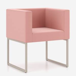 Clubsessel rosa Loungesessel Sessel Lounge Loungemöbel Nowy Styl Dallas