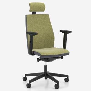 Bürostuhl grün Drehstuh Büro Drehstühle Nowy Styl SO-one
mit Kopfstütze