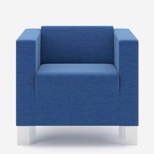 Ledersessel blau Büro Loungemöbel Lounge Sitzmöbel Nowy Styl, Studio Sessel