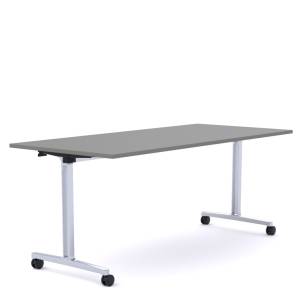 Klapptisch fahrbar Klapptische mit Rollen Büro Rolltisch klappbar Profim u-Connect