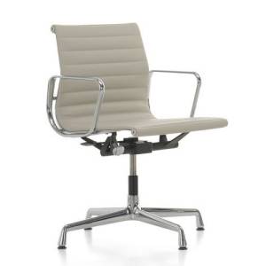 Home Office Drehstuhl exklusiv Konferenzstuhl beige Konferenzstühle Vitra Aluminium Chairs EA 131/132