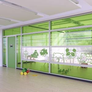 Raumhohe Trennwaende Flexible Systemtrennwand Glas Goldbach Kirchner, Akustik Trennwand T34