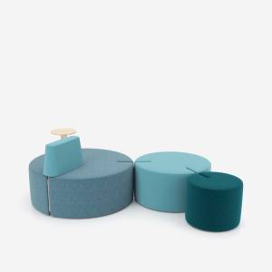 modulares Pouf-System Lounge SItzmöbel modular Pouff Nowy Styl Tri.ply