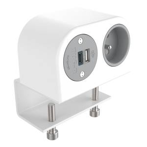 Elektro-Steckdosen IT/EDV-Dosen weiss Stormverbindung Datenverbindung Dataflex 25.210 Power Phase FR BE USB AC 25W - 210