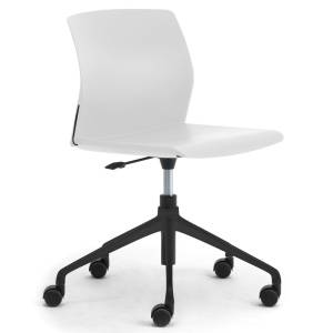 Drehstuhl weiss Drehstühle mit Rollen Büro Konferenzstuhl fm Büromöbel Calesita Syrus