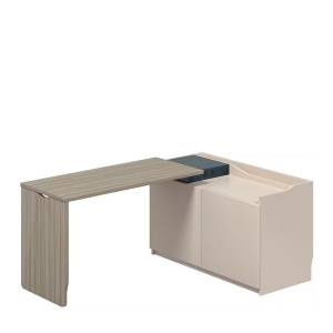 Schreibtisch Holz Schreibtische Home Office Arbeitstisch mit Sideboard Bürotisch Bisley Hideaway Swing Desk