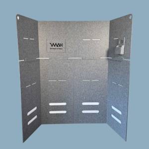 mobile Trennwände grau Trennwand mobil Stellwand Büro akustik Stellwände dadoSPACE dadoWALL