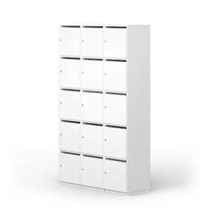 Schliessfachschränke weiss Schliessfachschrank Locker Büro Leuwico Lockerschränke