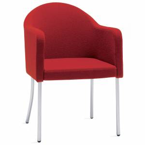 Loungesessel rot Büro Loungemöbel, Skandiform, Lui