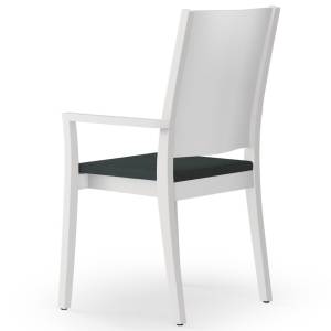 Besucherstuhl weiss Besucherstühle Holz Rosconi bonnie Hochlehner 384