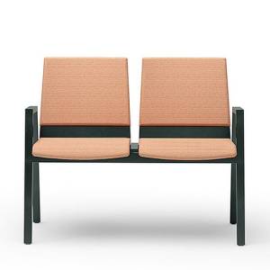 Sitzbank Holz Sitzbänke orange Rosconi Objektmöbel - PAN Bank