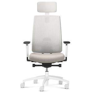 Bürostuhl beige Drehstuhl Büro Drehstühle Dauphin Indeed balance
mit Kopfstütze