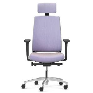 Büro Drehstühle violett Drehstuhl mit Kopfstütze Bürostuhl Dauphin Sequel