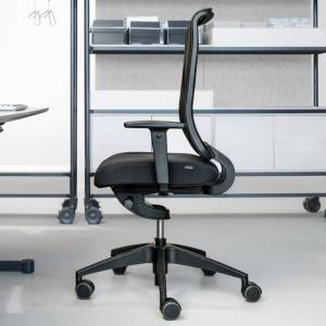 Girsberger Bürostühle ergonomisch Bürodrehstuhl schwarz Kunststoff Girsberger, Reflex