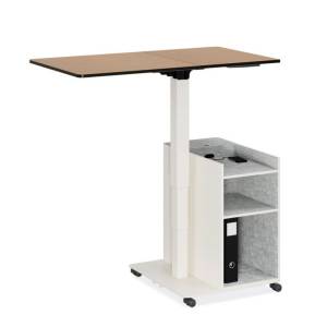 mobile Arbeitsplätze Bürofahrtisch Rolltisch höhenverstellbar Rolltische mobile Tische Bigla Office Polydesk