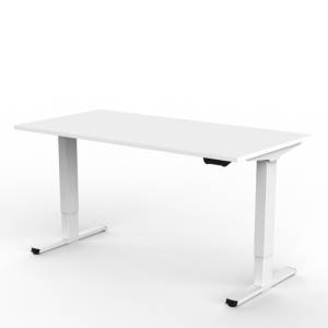 Höhenverstellbare Schreibtische weiss höhenverstellbarer Schreibtisch Bürotisch mit Gasfedermechanismus SARA Knight