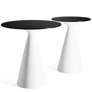 Design Beistelltisch weiß moderne Beistelltische aus weiß, Materia, Cone