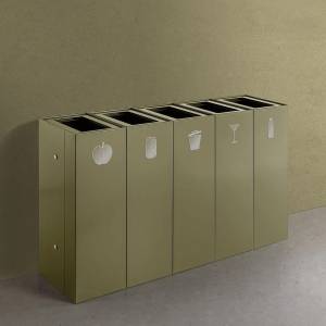 Abfallsysteme Stahlbehälter Caimi Maximo modular