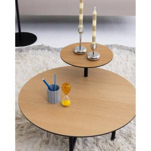 Couctisch rund Couchtische Holz Beistelltisch Cascando Bond