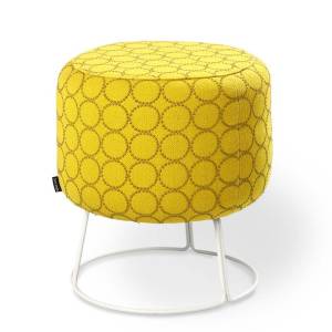 Hocker Stahldraht Polsterhocker gelb Cascando, Paddy