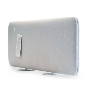 akustik Trennwand Schreibtisch Sichtschutz Schreibtischaufsatz Tischtrennwand grau Cascando, Pillow Desk
