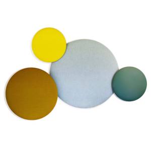 Akustikelemente Stoff Wand-Paneele akustik Wandabsorber Cascando, Pillow Round
