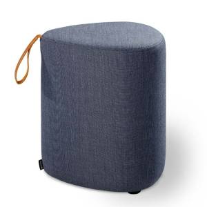 Hocker Stoff Polsterhocker blau Cascando, Pully
