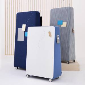 Design Whiteboard Büro Wand Whiteboards akustischer Raumteiler, Cascando, Trunk
