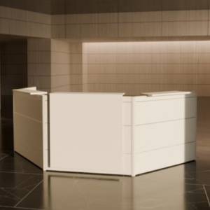 Empfangstheke beige Büro Tresen, klain, Multiwa Theke