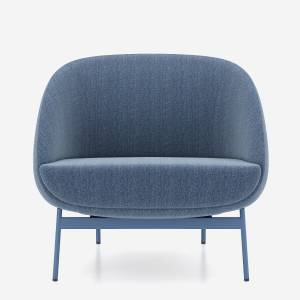 Loungesessel blau Sessel Lounge Clubsessel komfortable Nowy Styl Mollen