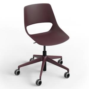 Konferenzstuhl Kunststoff Konferenzstühle Drehstuhl bordeaux Drehstühle Brunner scoop