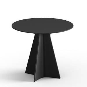 Bistrotisch schwarz Bistrotische rund Cafeteria Tisch Brunner wave light