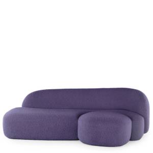 Loungesofa violett Sofa Loungesitzmöbel Kartell Aaland sofa