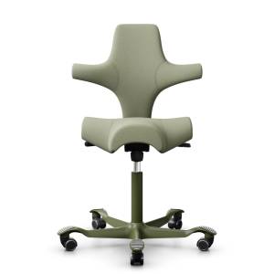 Hag Bürostuhl Design Bürodrehstuhl ohne Armlehnen Drehstuhl Gree-grey Flokk, HÅG Capisco