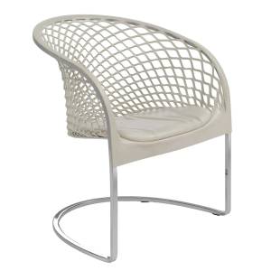 Design Besucherstühle weiss Freischwinger matteograssi, Arete