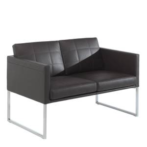 Lederbank dunkel Bank Lounge Sofa Loungesofa, matteograssi, Britt