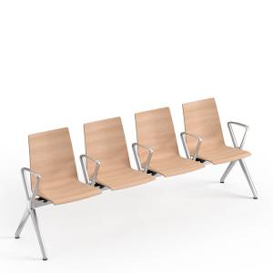 Traversenbank Holz Traversenbänke Wartebereich Brunner wait