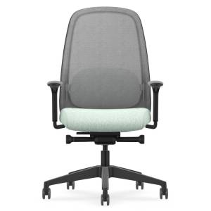 Büro Drehstuhl mit Armlehnen Bürostuhl Stoff türkis Bürodrehstuhl Netzgewebe Drehstühle Interstuhl HEJis3