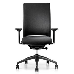 Bürostuhl Stoff schwarz Bürodrehstuhl mit Armlehnen Büro Drehstühle Interstuhl Hero
