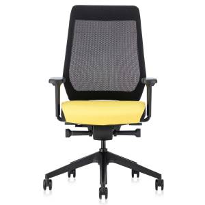Bürostühle mit Armlehnen Drehstühle Netzgewebe Büro Drehstuhl schwarz gelb Interstuhl JOYCEis3