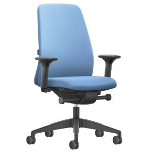 Ergonomischer Bürostuhl mit Armlehnen Bürostühle blau Bürodrehstühle kaufen Interstuhl NEW EVERYis1