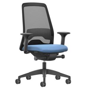 Ergonomischer Bürostuhl mit Netzgewebe Bürostühle blau Bürodrehstühle Interstuhl NEW EVERYis1