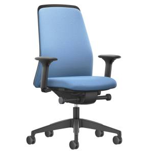 Ergonomischer Bürostuhl mit Armlehnen Bürostühle blau Bürodrehstühle kaufen Interstuhl NEW EVERYis1