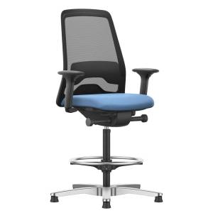 Ergonomischer Drehstuhl blau Counterstühle Netzgewebe Interstuhl, EVERYis1 Counterstuhl
