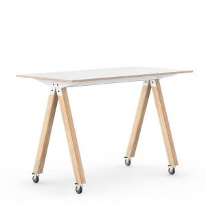 Hochtisch fahrbar Rolltisch Holz Rolltische Holz Interstuhl WHAT IF WE FLY