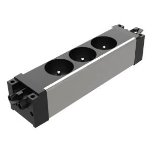 Dreifach-Steckdosenleiste Unterbausteckdosen Dataflex Power Powerbar 3x FR/BE - 313