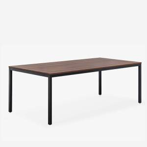 Bürotisch schwarz Tisch Schreibtisch rechteckig Konferenztisch Zemp QUATTRO HQ40